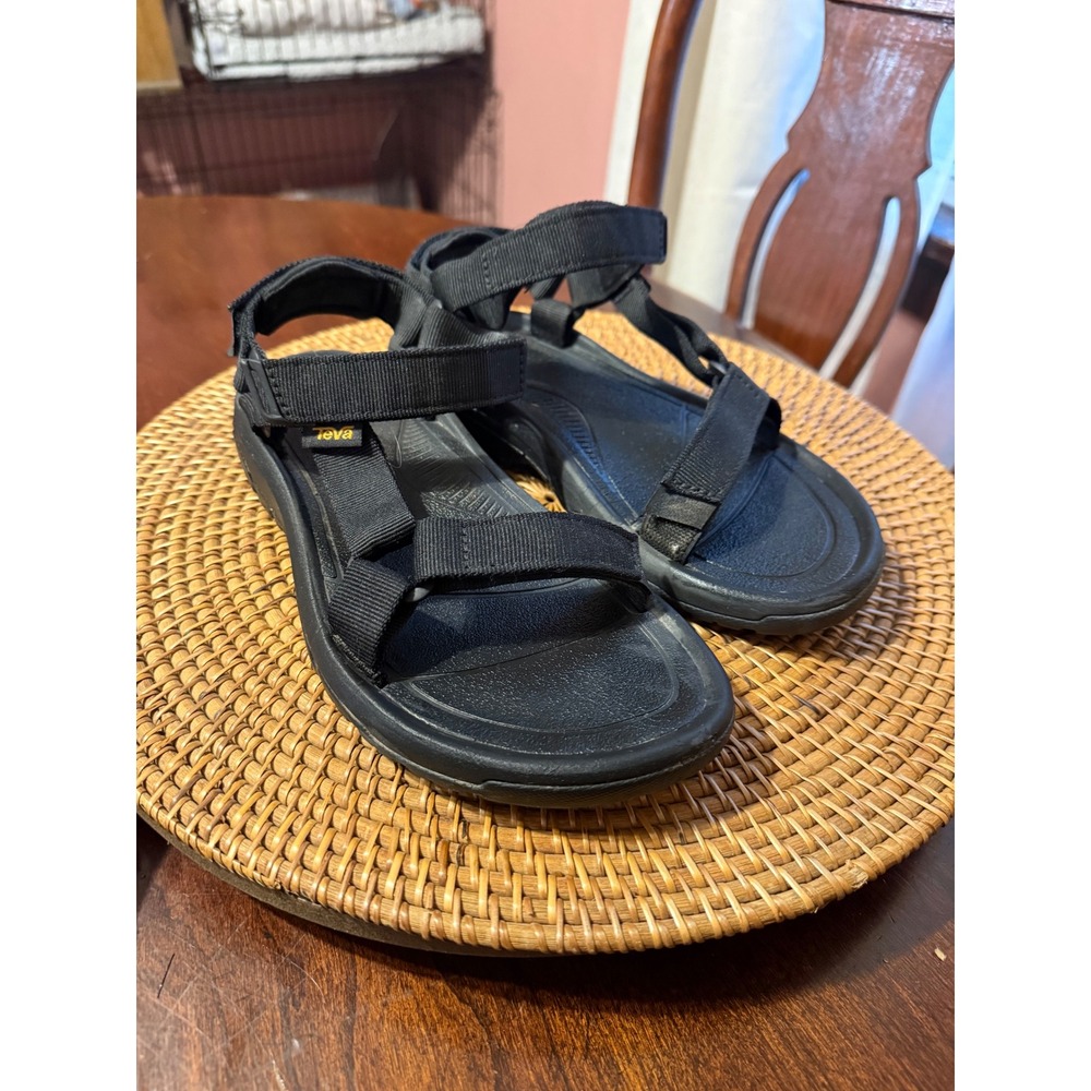 Teva Hurricane XLT2 Black Sport Sandals 1019235 Womens 7 Mens 5 EU 38